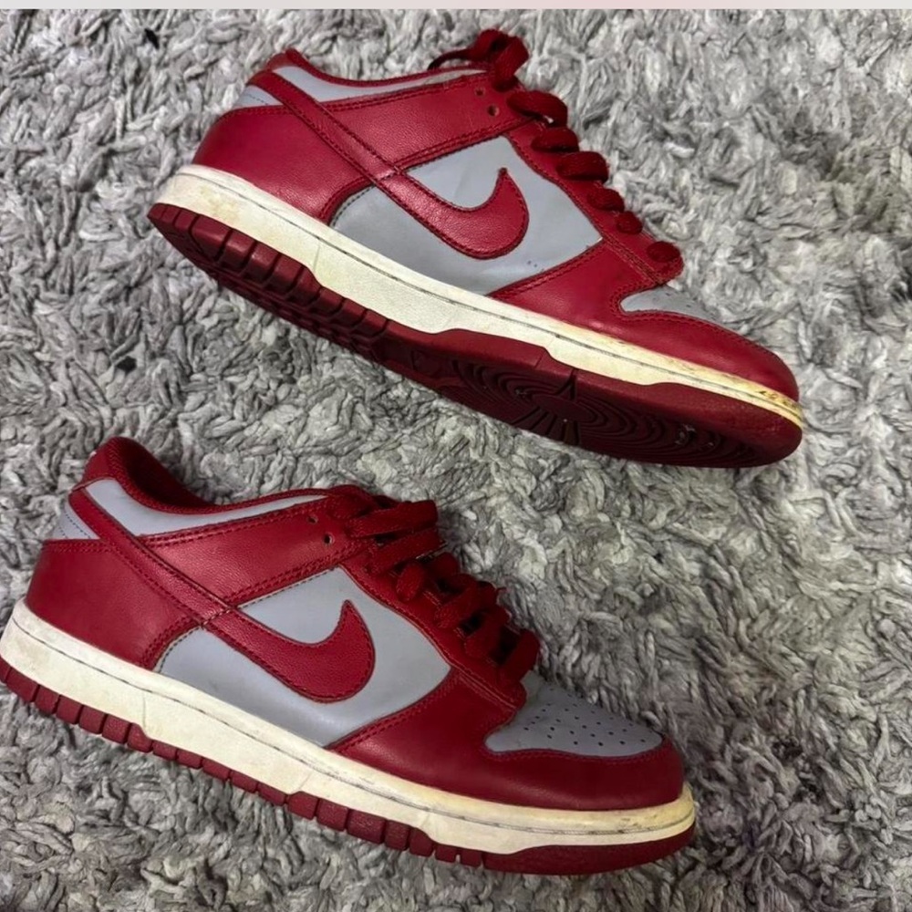 Nike Red and White Athletic Shoes